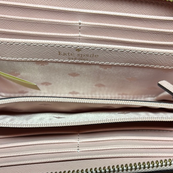 kate spade New York Pink Flamingos By The Pool Lacey Wallet 7.5”Lx4”Hx1.25”W - Picture 12 of 17